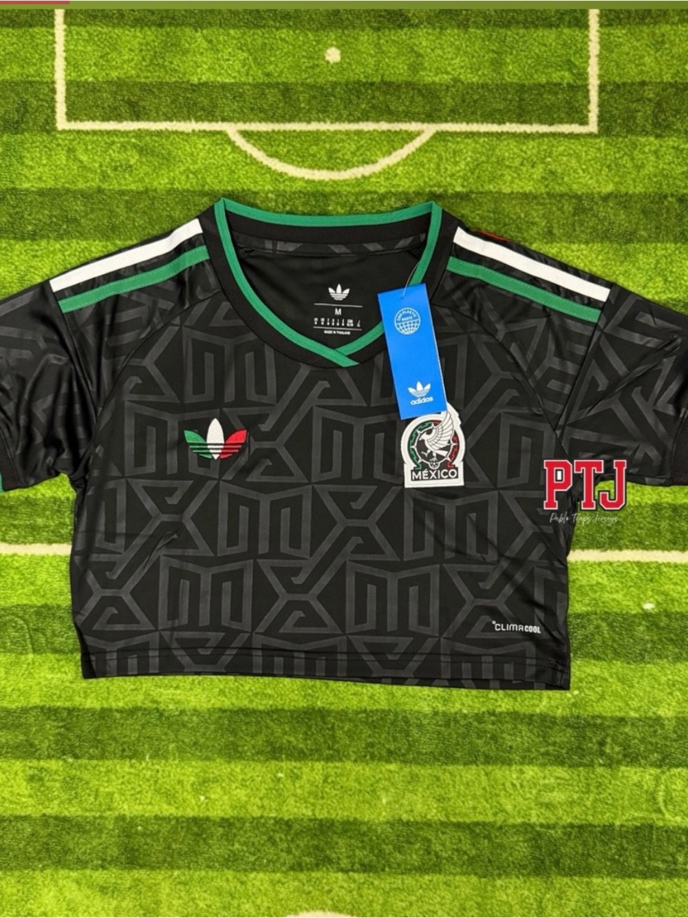 Mexico Black Crop Top Jersey